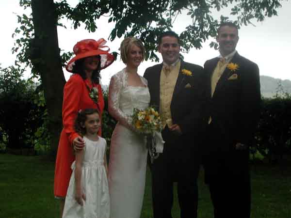 Bride and Groom with gorgeous people